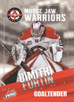 2023-24 Moose Jaw Warriors (WHL) #15 Dimitri Fortin Front