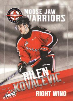 2023-24 Moose Jaw Warriors (WHL) #20 Rilen Kovacevic Front