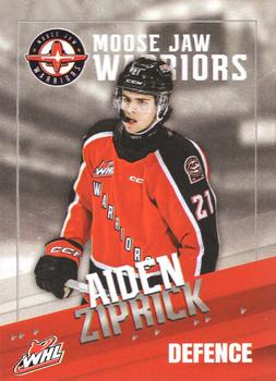 2023-24 Moose Jaw Warriors (WHL) #21 Aiden Ziprick Front