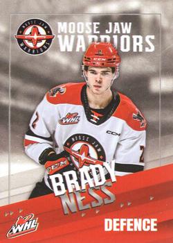 2023-24 Moose Jaw Warriors (WHL) #23 Brady Ness Front