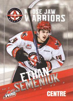 2023-24 Moose Jaw Warriors (WHL) #24 Ethan Semeniuk Front