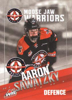 2023-24 Moose Jaw Warriors (WHL) #27 Aaron Sawatzky Front