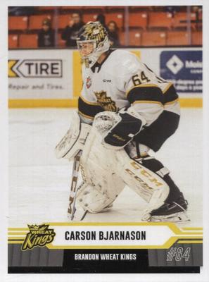 2023-24 Brandon Wheat Kings (WHL) #NNO Carson Bjarnason Front