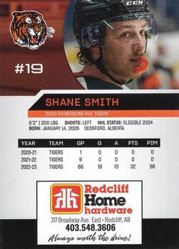 2023-24 Medicine Hat Tigers (WHL) #NNO Shane Smith Back