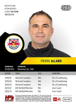 2023-24 Playercards Update (DEL) #404 Pierre Allard Back