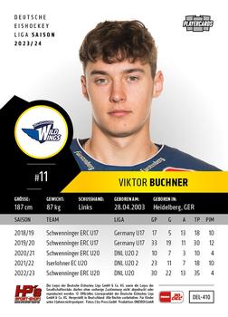 2023-24 Playercards Update (DEL) #410 Viktor Buchner Back