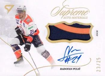 2023-24 SportZoo Tipos Extraliga Seria 2 - Supreme Autograph Materials #SM-RP Radovan Pulis Front