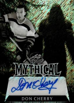 2024 Leaf Metal Hockey Legends - Exotic Mythical Autographs Bigfoot Diagonal Shimmer #EM-DC1 Don Cherry Front