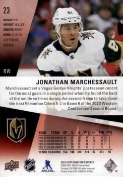 2023-24 SP Game Used - Red #23 Jonathan Marchessault Back