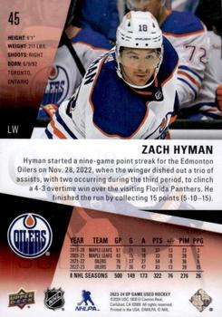 2023-24 SP Game Used - Red #45 Zach Hyman Back
