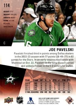 2023-24 SP Game Used - Red #114 Joe Pavelski Back