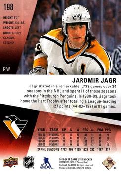 2023-24 SP Game Used - Red #198 Jaromir Jagr Back