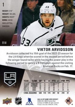2023-24 SP Game Used - Gold #1 Viktor Arvidsson Back