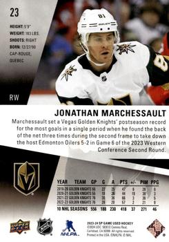 2023-24 SP Game Used - Gold #23 Jonathan Marchessault Back