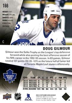 2023-24 SP Game Used - Gold #166 Doug Gilmour Back