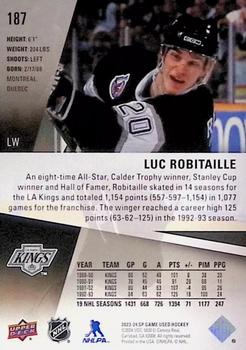 2023-24 SP Game Used - Gold #187 Luc Robitaille Back
