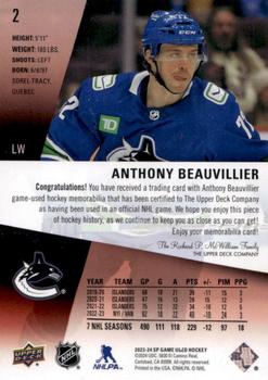 2023-24 SP Game Used - Jersey #2 Anthony Beauvillier Back