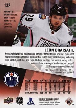 2023-24 SP Game Used - Jersey #132 Leon Draisaitl Back