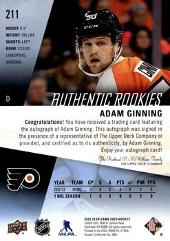 2023-24 SP Game Used - Auto #211 Adam Ginning Back