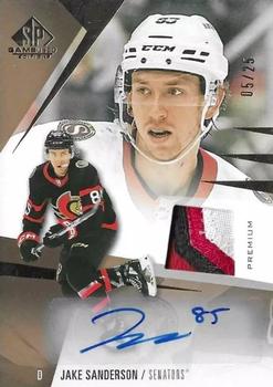 2023-24 SP Game Used - Auto Premium Material #83 Jake Sanderson Front