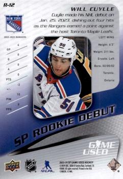 2023-24 SP Game Used - 2003-04 Retro Rookie Debut #R-12 Will Cuylle Back