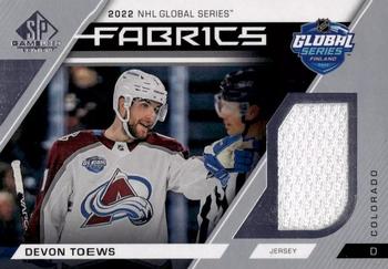 2023-24 SP Game Used - 2022 Global Series Fabrics #GS-13 Devon Toews Front