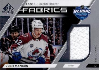 2023-24 SP Game Used - 2022 Global Series Fabrics #GS-19 Josh Manson Front