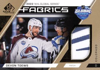 2023-24 SP Game Used - 2022 Global Series Fabrics Patch #GS-13 Devon Toews Front