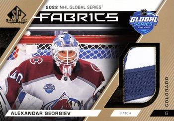 2023-24 SP Game Used - 2022 Global Series Fabrics Patch #GS-15 Alexandar Georgiev Front