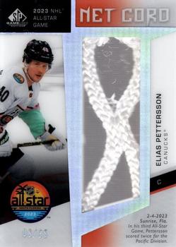 2023-24 SP Game Used - 2023 All-Star Game Net Cord Relics #ASN-EP Elias Pettersson Front