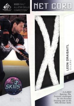 2023-24 SP Game Used - 2023 All-Star Skills Net Cord Relics #SKN-LD Leon Draisaitl Front