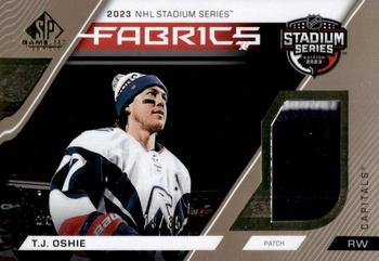 2023-24 SP Game Used - 2023 Stadium Series Fabrics Patch #STS-11 T.J. Oshie Front