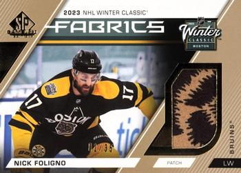 2023-24 SP Game Used - 2023 Winter Classic Fabrics Patch #WC-12 Nick Foligno Front