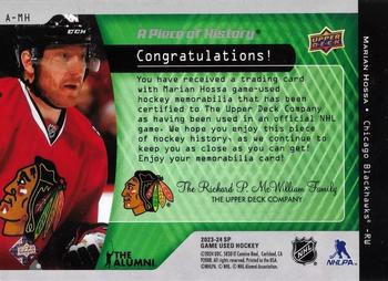 2023-24 SP Game Used - A Piece of History Jersey #A-MH Marian Hossa Back