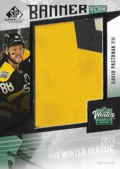 2023-24 SP Game Used - Banner Year 2023 Winter Classic #BYWC-DP David Pastrnak Front