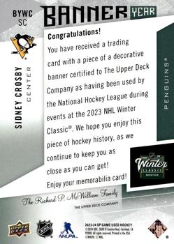2023-24 SP Game Used - Banner Year 2023 Winter Classic #BYWC-SC Sidney Crosby Back