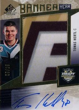 2023-24 SP Game Used - Banner Year NHL Draft Auto #BYDR-TH Tomas Hertl Front