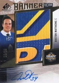 2023-24 SP Game Used - Banner Year NHL Draft Auto #BYDR-AM Auston Matthews Front