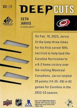 2023-24 SP Game Used - Deep Cuts #DC-28 Seth Jarvis Back