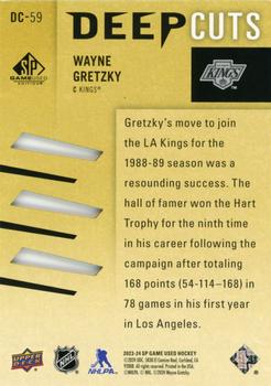 2023-24 SP Game Used - Deep Cuts #DC-59 Wayne Gretzky Back