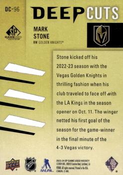 2023-24 SP Game Used - Deep Cuts #DC-96 Mark Stone Back