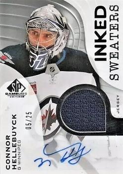 2023-24 SP Game Used - Inked Sweaters #IS-CH Connor Hellebuyck Front