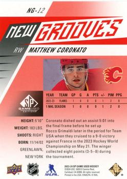 2023-24 SP Game Used - New Grooves Red #NG-12 Matthew Coronato Back