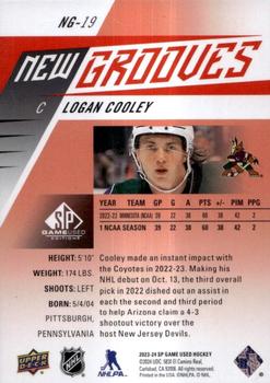 2023-24 SP Game Used - New Grooves Red #NG-19 Logan Cooley Back