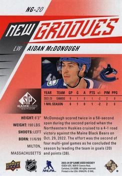 2023-24 SP Game Used - New Grooves Red #NG-20 Aidan McDonough Back