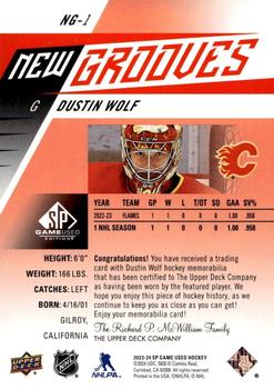 2023-24 SP Game Used - New Grooves Jersey #NG-1 Dustin Wolf Back