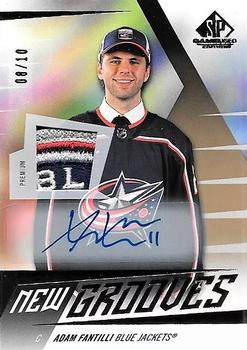 2023-24 SP Game Used - New Grooves Auto Patch #NG-6 Adam Fantilli Front
