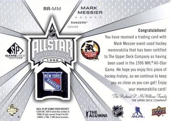 2023-24 SP Game Used - Retro Renovations Jersey #RR-MM Mark Messier Back