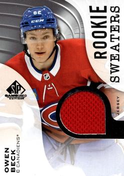 2023-24 SP Game Used - Rookie Sweaters #RS-OB Owen Beck Front