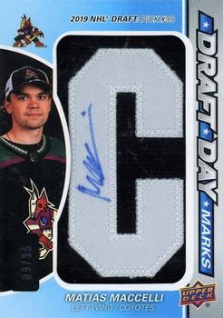 2023-24 SP Game Used - 2022-23 SP Game Used Update: Draft Day Marks #DDM-MM Matias Maccelli Front